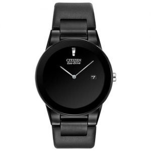 Đồng Hồ Citizen Nam Chính Hãng AU1065-07E Axiom Black Dial Black Leather Women Watch