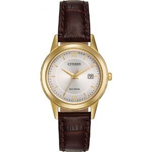 Đồng Hồ  CITIZEN Nữ Chính Hãng FE1082-05A Eco-Drive Corso Leather Watch