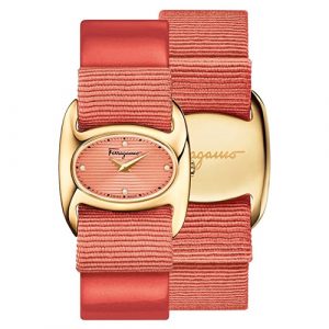 Đồng Hồ Salvatore Ferragamo Chính Hãng Nữ FIE020015 Varina Peach Dial Ladies Dress Watch