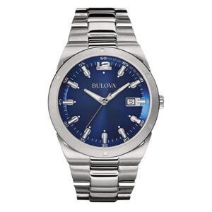 Đồng Hồ Bulova Nam Chính Hãng 96B220 Blue Classic Quartz Calendar Men's Watch