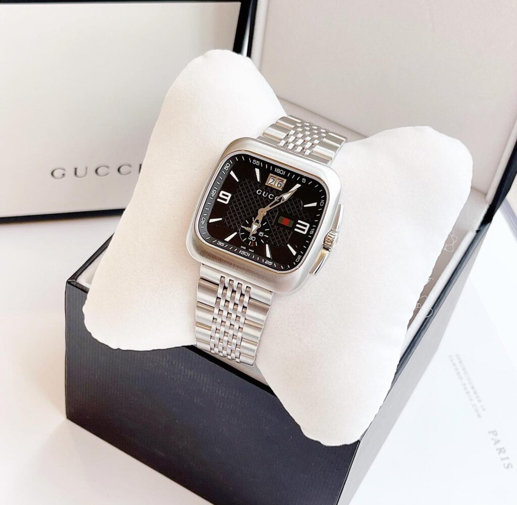 Đồng Hồ Gucci Chính Hãng Nam Ya131305 G Coupe Quartz Black Dial