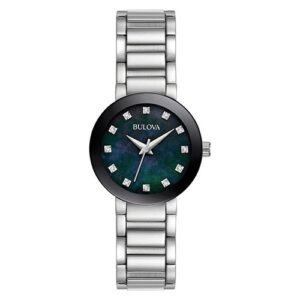 Đồng Hồ Bulova Chính Hãng Nữ 96P172 Black MOP Diamond Dial Ladies Watch