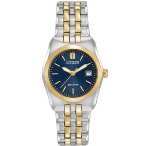 Đồng Hồ Citizen Nữ Chính Hãng EW2294-53L Corso Eco-Drive Blue Dial Two-tone Ladies Watch