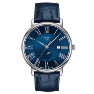 Đồng Hồ Tissot Nam Chính Hãng T122.423.16.043.00 Carson Blue Leather Automatic Leather Ladies Watch