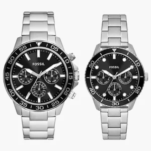Đồng Hồ Fossil Chính Hãng Nam Nữ BQ2753 His and Hers Multifunction Two-Tone Stainless Steel