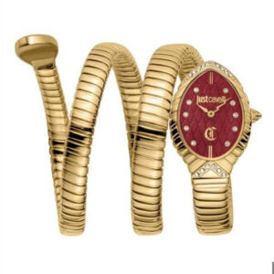 Đồng Hồ Just Cavalli Nữ Chính Hãng Specchio Snake Red Dial Ladies Watch JC1L323M0035