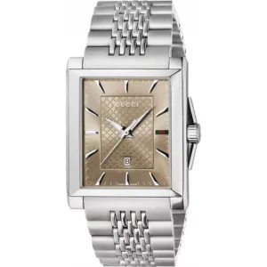 Đồng Hồ Gucci Chính Hãng Nam YA138402 G-Timeless Brown Dial Stainless Steel Men's Watch