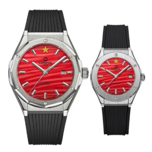 Đồng Hồ Carnival Chính Hãng Nam Nữ 8168G VT-DCS-VN 8168L-VT-DCS-VN Black Silicone Couple Watch