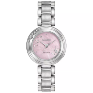 Đồng Hồ Citizen Chính Hãng Nữ EM0460-50N CARINA 6-Diamond Eco-Drive Watch