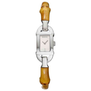 Đồng Hồ Gucci Chính Hãng Nữ 6800 Ivory Dial Bamboo Strap Women's Watch YA068526