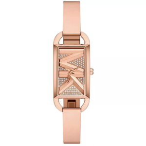 Đồng Hồ Michael Kors Chính Hãng Nữ MK4858 Mini Empire Pavé Rose Gold-Tone Bangle Watch