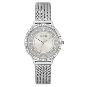 Đồng Hồ Guess Nữ Chính Hãng GW0402L1 Jewel Quartz Crystal Silver Dial Ladies Watch
